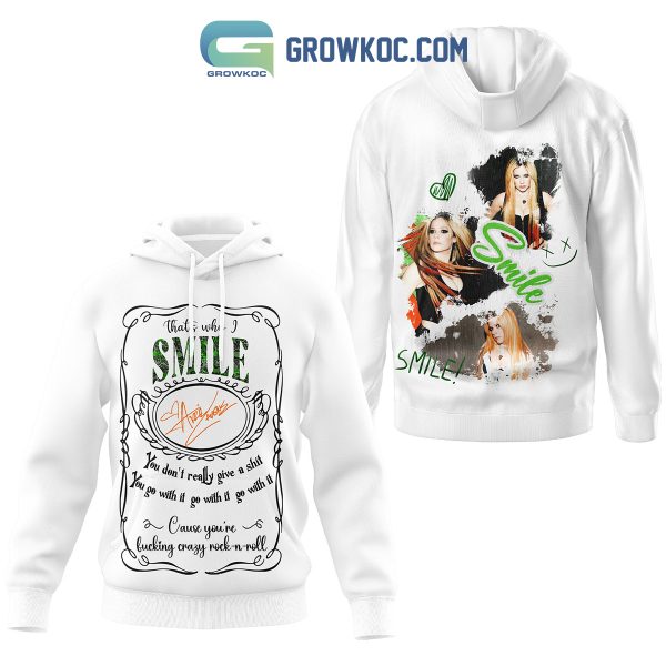 Avril Lavinge That’s Why I Smile Hoodie Shirts