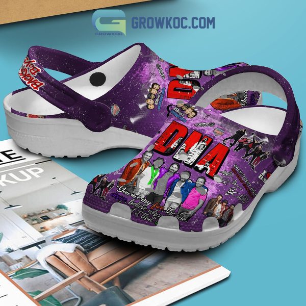Backstreet Boys Is In My DNA Purple Design Crocs Clogs