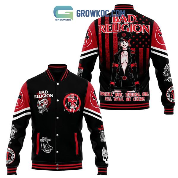 Bad Religion Digital Boy Digital Girl All Will Be Clear Baseball Jacket