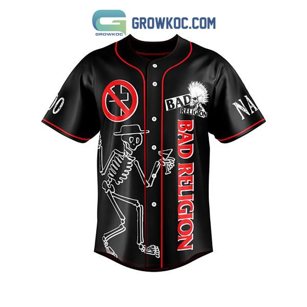 Bad Religion Headed For Eternity And Destined For Nothing Personalized Baseball Jersey