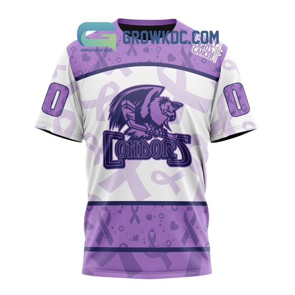 Bakersfield Condors Fight Cancer Lavender Personalized Hoodie Shirts
