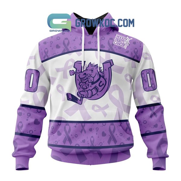 Barrie Colts Lavender Fight Cancer Personalized Hoodie Shirts