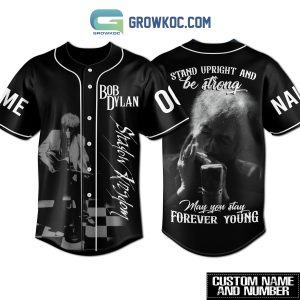 Bob Dylan May You Stay Forever Young Personalized Baseball Jersey