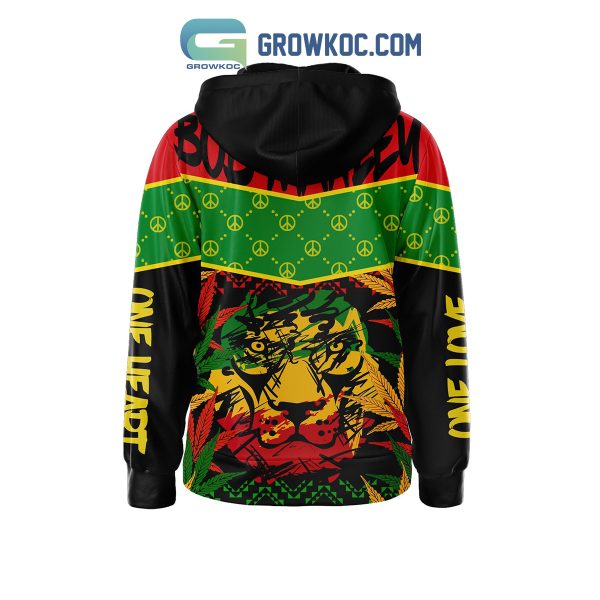 Bob Marley One Love Lion Hearts Hoodie Shirts