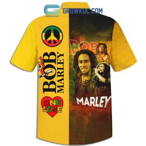 Bob Marley Peace Lover One Love Movie Hawaiian Shirts With Short Set