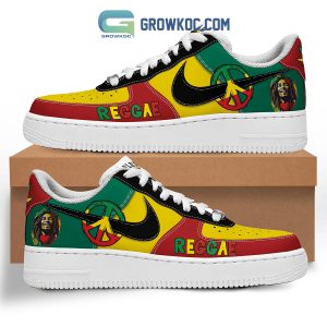 Bob Marley Peace Reggae Air Force 1 Shoes