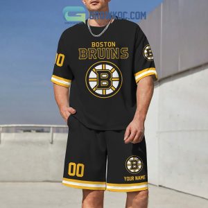 Boston Bruins Fan Personalized T-Shirt And Short Pants