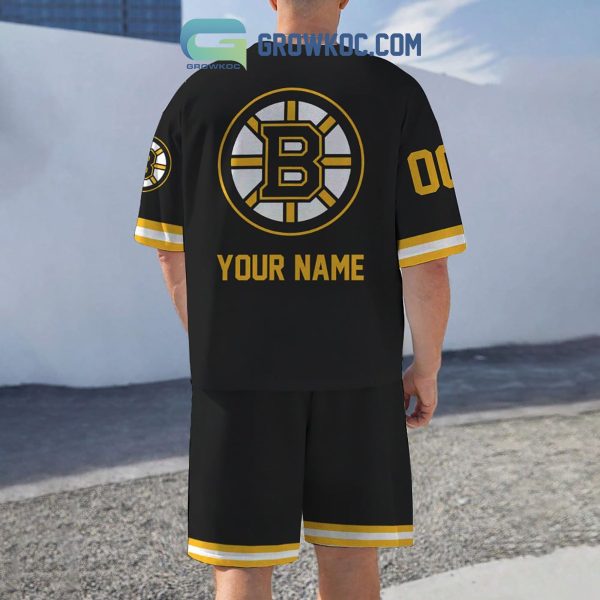 Boston Bruins Fan Personalized T-Shirt And Short Pants