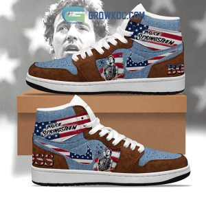 Bruce Springsteen Boss American Flag Air Jordan 1 Shoes