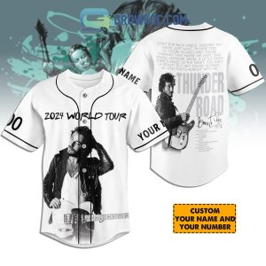 Bruce Springsteen Thunder Road 2024 World Tour Personalized Baseball Jersey