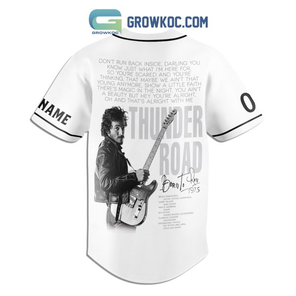 Bruce Springsteen Thunder Road 2024 World Tour Personalized Baseball Jersey