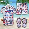 Buffalo Bills Hawaiian Shirts And Shorts With Flip Flop