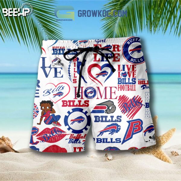 Buffalo Bills Hawaiian Shirts And Shorts With Flip Flop