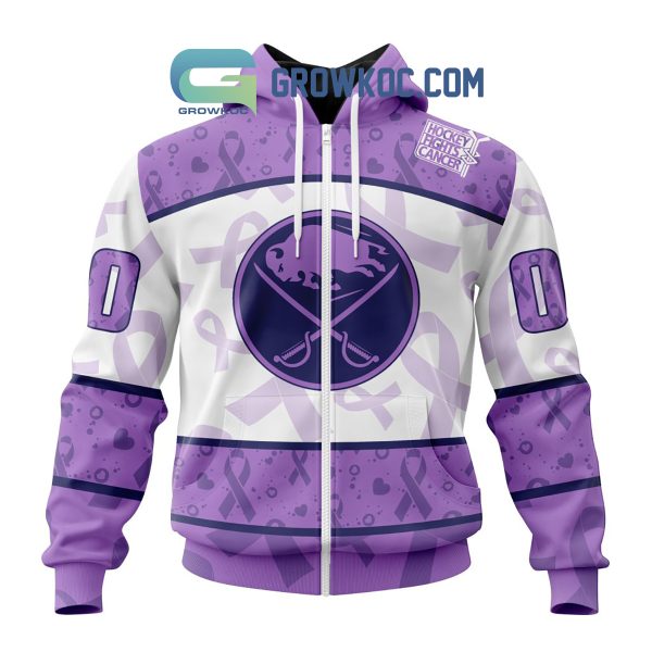 Buffalo Sabres Lavender Fight Cancer Personalized Hoodie Shirts