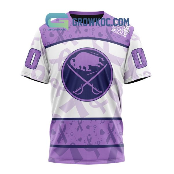 Buffalo Sabres Lavender Fight Cancer Personalized Hoodie Shirts