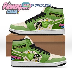 Buttercup The Powerpuff Girls Cartoon Air Jordan 1 Shoes