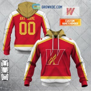 Calgary Wranglers AHL Color Home Jersey Personalized Hoodie T Shirt