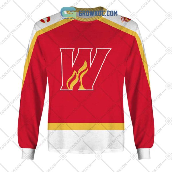 Calgary Wranglers AHL Color Home Jersey Personalized Hoodie T Shirt