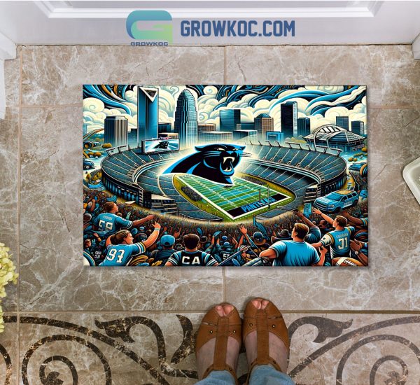 Carolina Panthers Bank of America Stadium Football Stadium Doormat