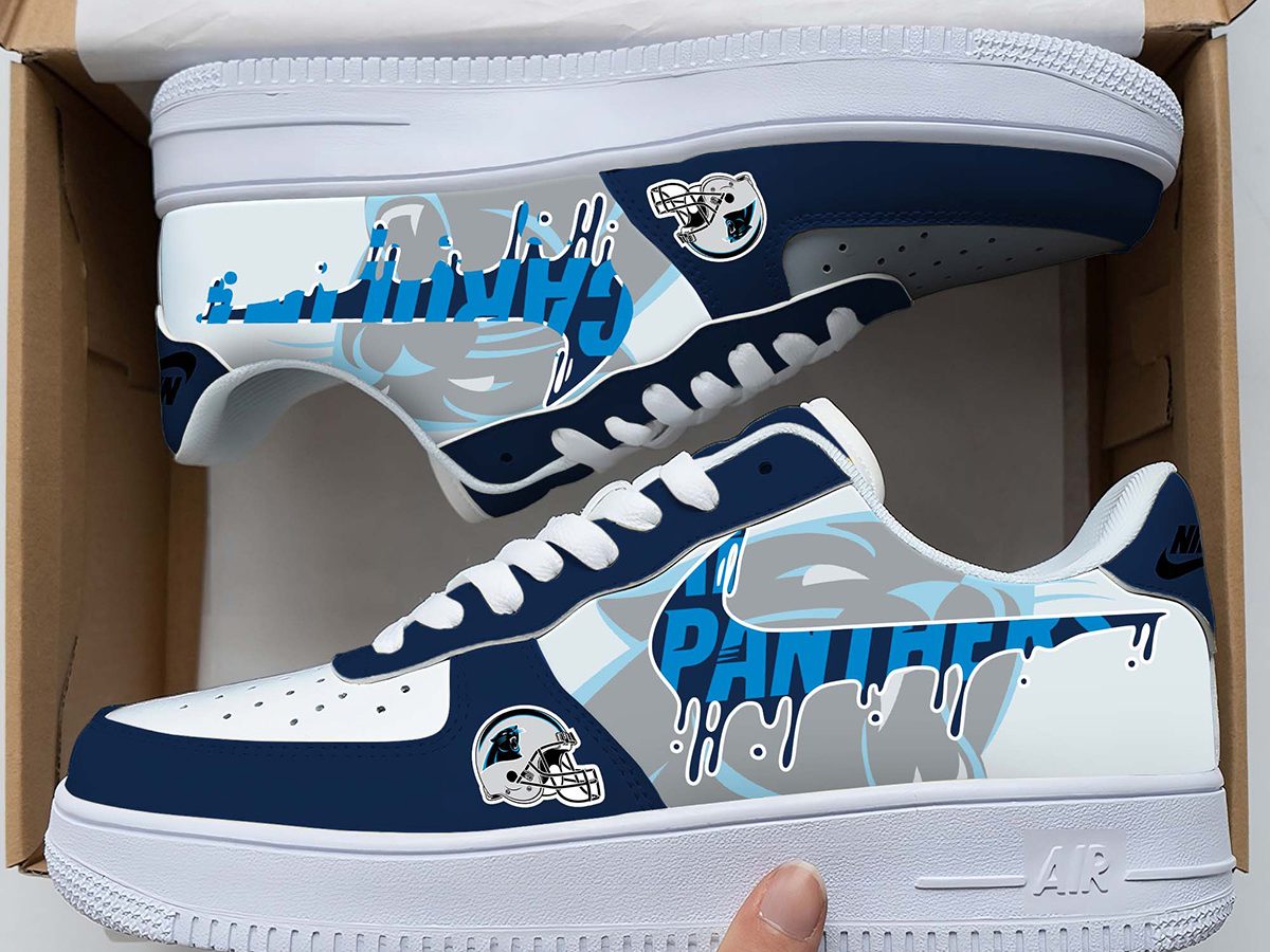 Carolina Panthers Team Logo Fan Air Force 1 Shoes Growkoc