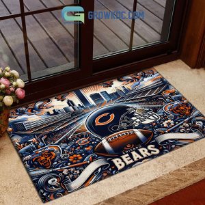 Chicago Bears Arlington Park Football Stadium Doormat