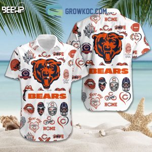 Chicago Bears Hawaiian Shirts And Shorts With Flip Flop