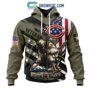 Chicago Bears NFL Veterans Honor The Fallen Personalized Hoodie T Shirt