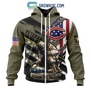 Chicago Bears NFL Veterans Honor The Fallen Personalized Hoodie T Shirt