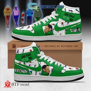 Chris Brown 2024 Tour Celebration Air Jordan 1 Shoes Green