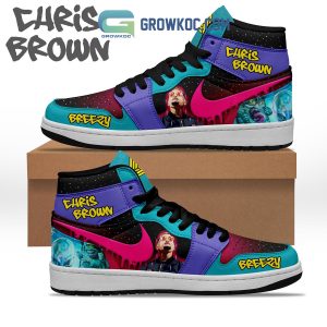 Chris Brown Breezy Fan Galaxy Air Jordan 1 Shoes