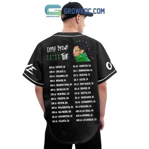 Chris Brown Tour Schedule Of 2024 Personalized Baseball Jersey