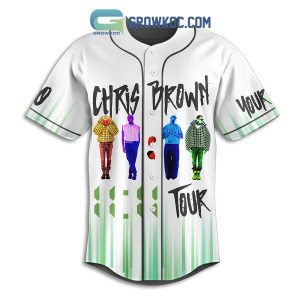 Chris Brown Tour Schedule Of 2024 White Design Personalized Baseball Jersey