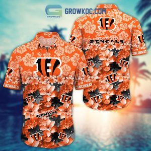 Cincinnati Bengals Hibiscus Summer Flower Hawaiian Shirt