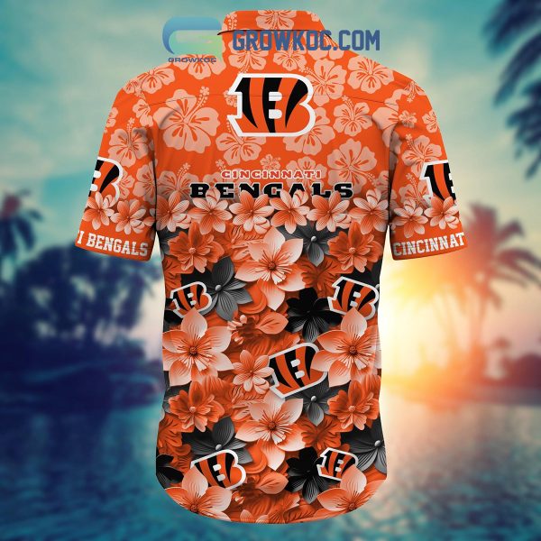 Cincinnati Bengals Hibiscus Summer Flower Hawaiian Shirt