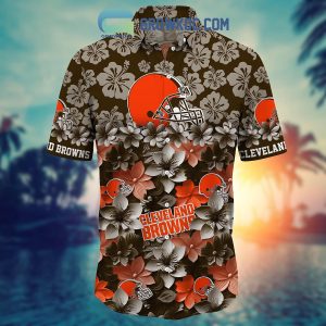 Cleveland Browns Hibiscus Summer Flower Hawaiian Shirt