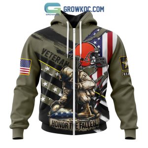 Cleveland Browns NFL Veterans Honor The Fallen Personalized Hoodie T Shirt