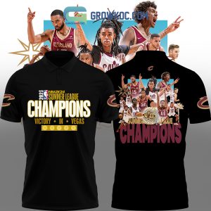 Cleveland Cavaliers Basketball 2024 Champions Victory In Vegas White Hoodie Shirts