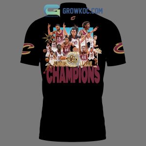 Cleveland Cavaliers Basketball 2024 Champions Victory In Vegas Polo Shirts Black