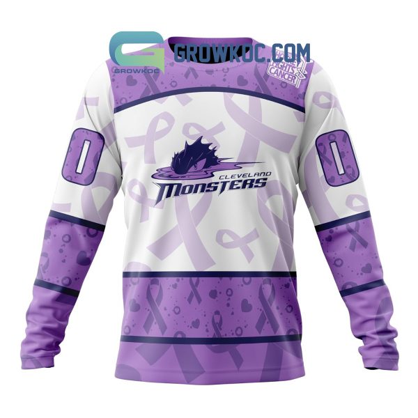 Cleveland Monsters Fight Cancer Lavender Personalized Hoodie Shirts