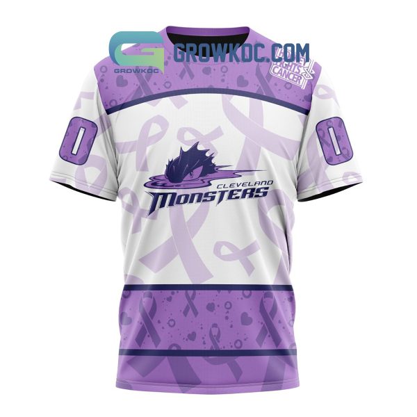 Cleveland Monsters Fight Cancer Lavender Personalized Hoodie Shirts