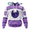 Colorado Eagles Fight Cancer Lavender Personalized Hoodie Shirts