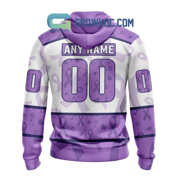 Coachella Valley Firebirds Fight Cancer Lavender Personalized Hoodie Shirts