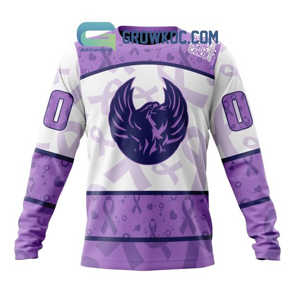 Coachella Valley Firebirds Fight Cancer Lavender Personalized Hoodie Shirts