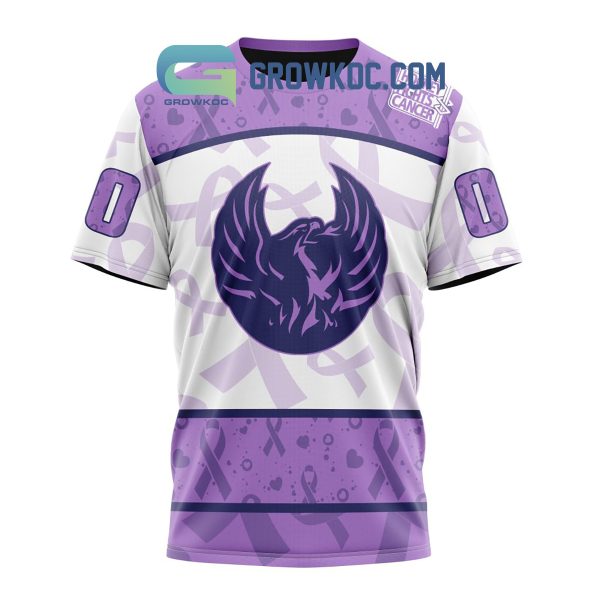 Coachella Valley Firebirds Fight Cancer Lavender Personalized Hoodie Shirts