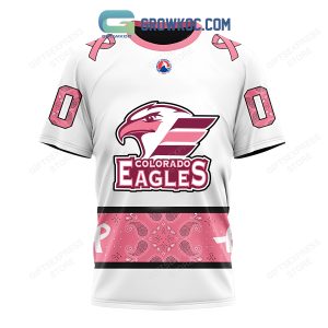 Colorado Eagles Breast Cancer Personalized Hoodie Shirts