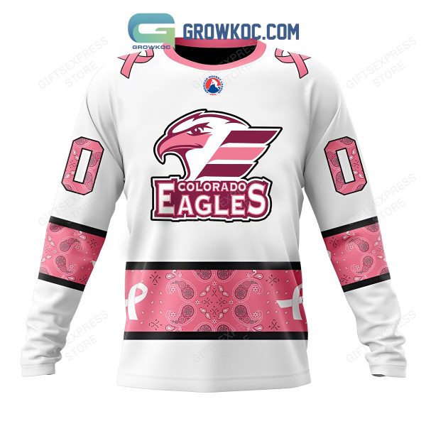 Colorado Eagles Breast Cancer Personalized Hoodie Shirts