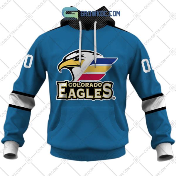 Colorado Eagles AHL Color Home Jersey Personalized Hoodie T Shirt