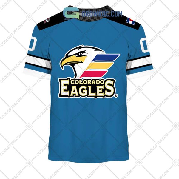 Colorado Eagles AHL Color Home Jersey Personalized Hoodie T Shirt