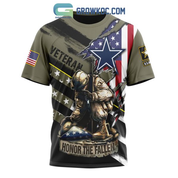 Dallas Cowboys NFL Veterans Honor The Fallen Personalized Hoodie T Shirt