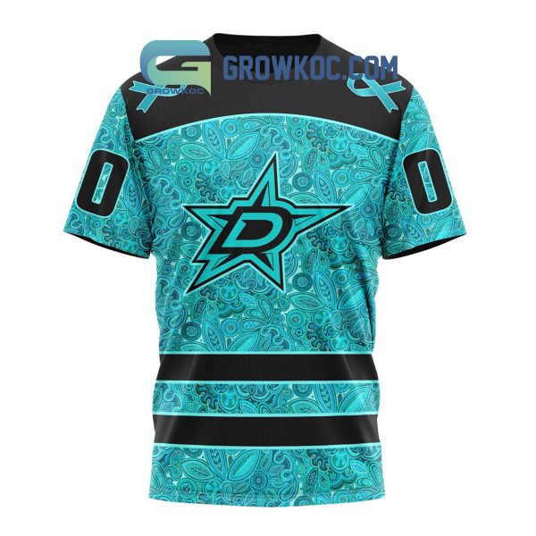 Dallas Stars Fight Ovarian Cancer Personalized Hoodie Shirts